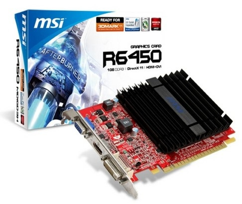 MSI R6450-MD1GD3H AMD Radeon HD6450