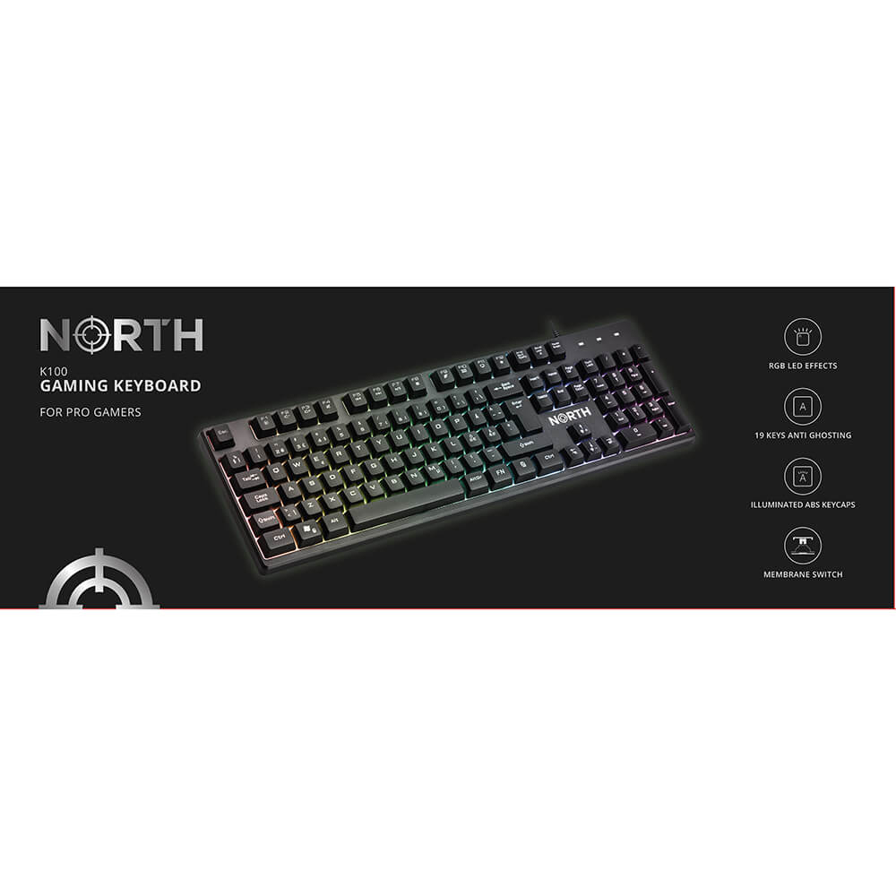 NORTH Gaming Keyboard K100 RGB – image 2