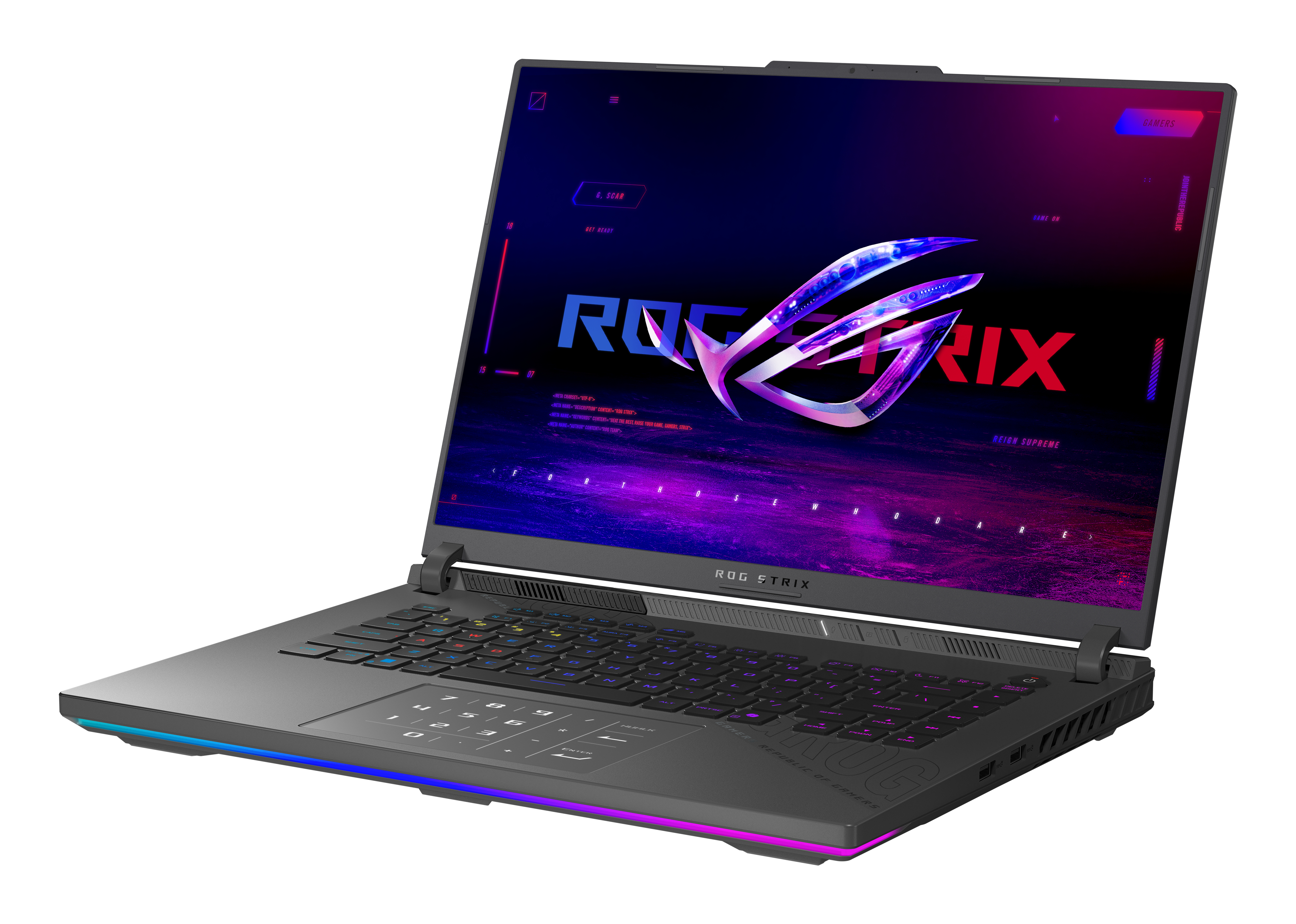 Portátil gaming - ASUS ROG Strix G614FR-S5151, 16" WQXGA, AMD Ryzen™ 9 9955HX3D, 32GB RAM, 1TB SSD, GeForce RTX™ 5070 Ti, Sin sistema operativo - imagen 4
