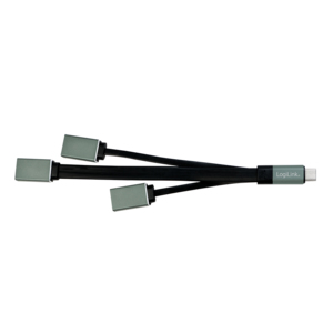 LogiLink UA0315 interface hub USB 3.2 Gen 1 (3.1 Gen 1) Type-C 5000 Mbit/s Black, Grey – image 3