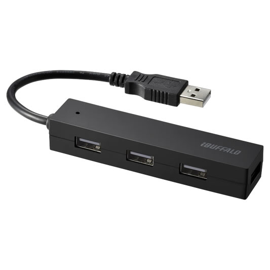 Buffalo BSH4U25 USB 2.0 480 Mbit/s Black