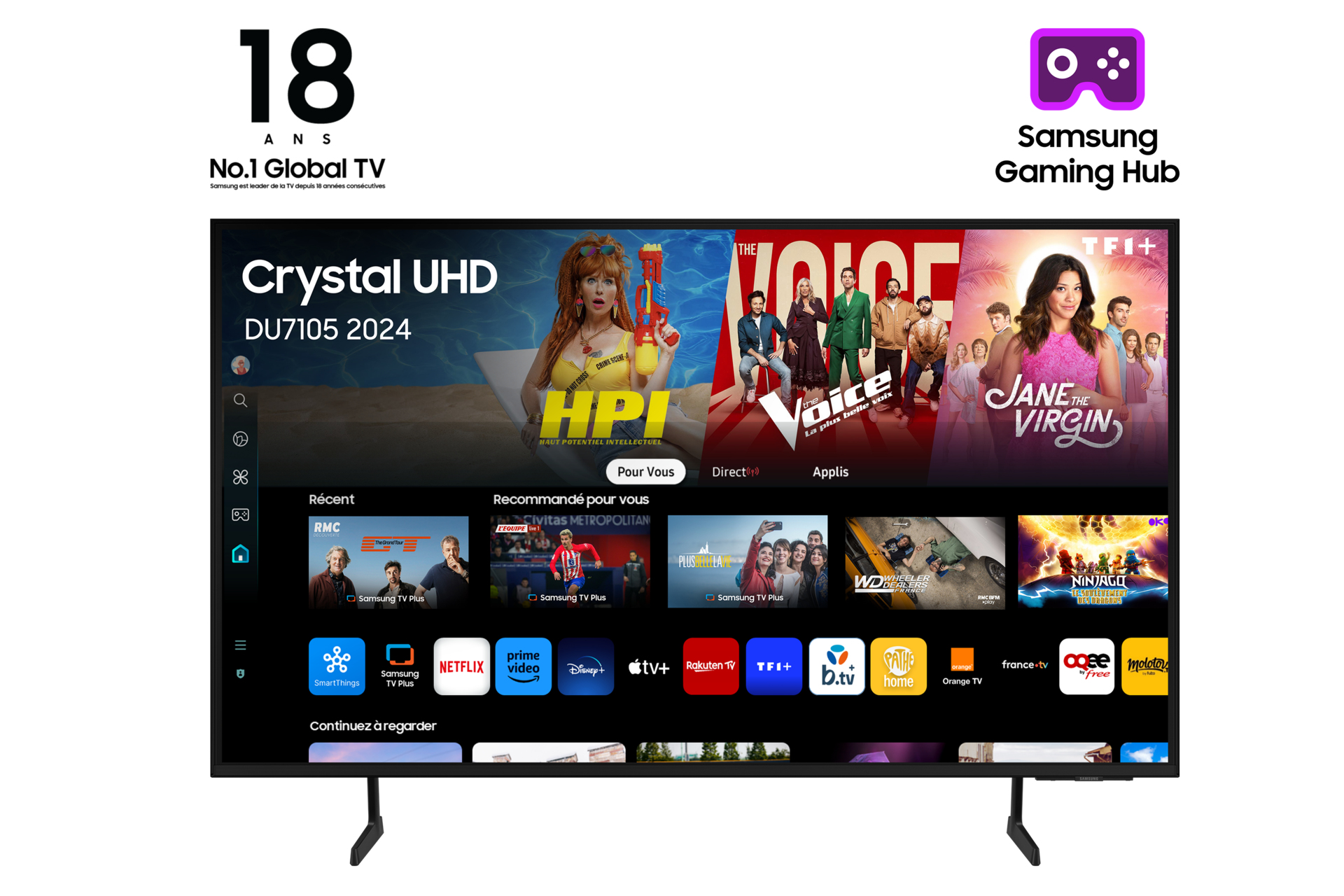 Samsung DU7105K 60" — vue 1 sur 8