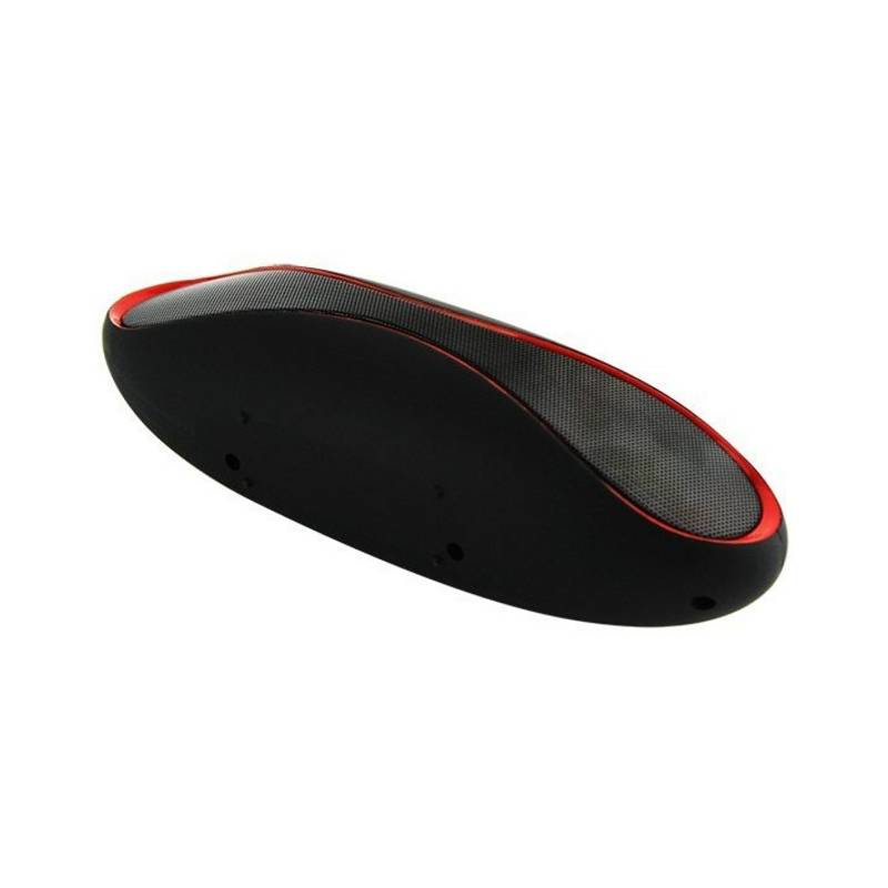 Techly Portable Bluetooth Wireless Rugby Speaker MicroSD/TF Black/Red ICASBL01 – image 2