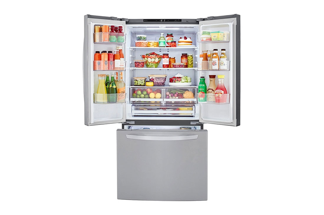 LG LM65BGS side-by-side refrigerator Freestanding Grey – image 2