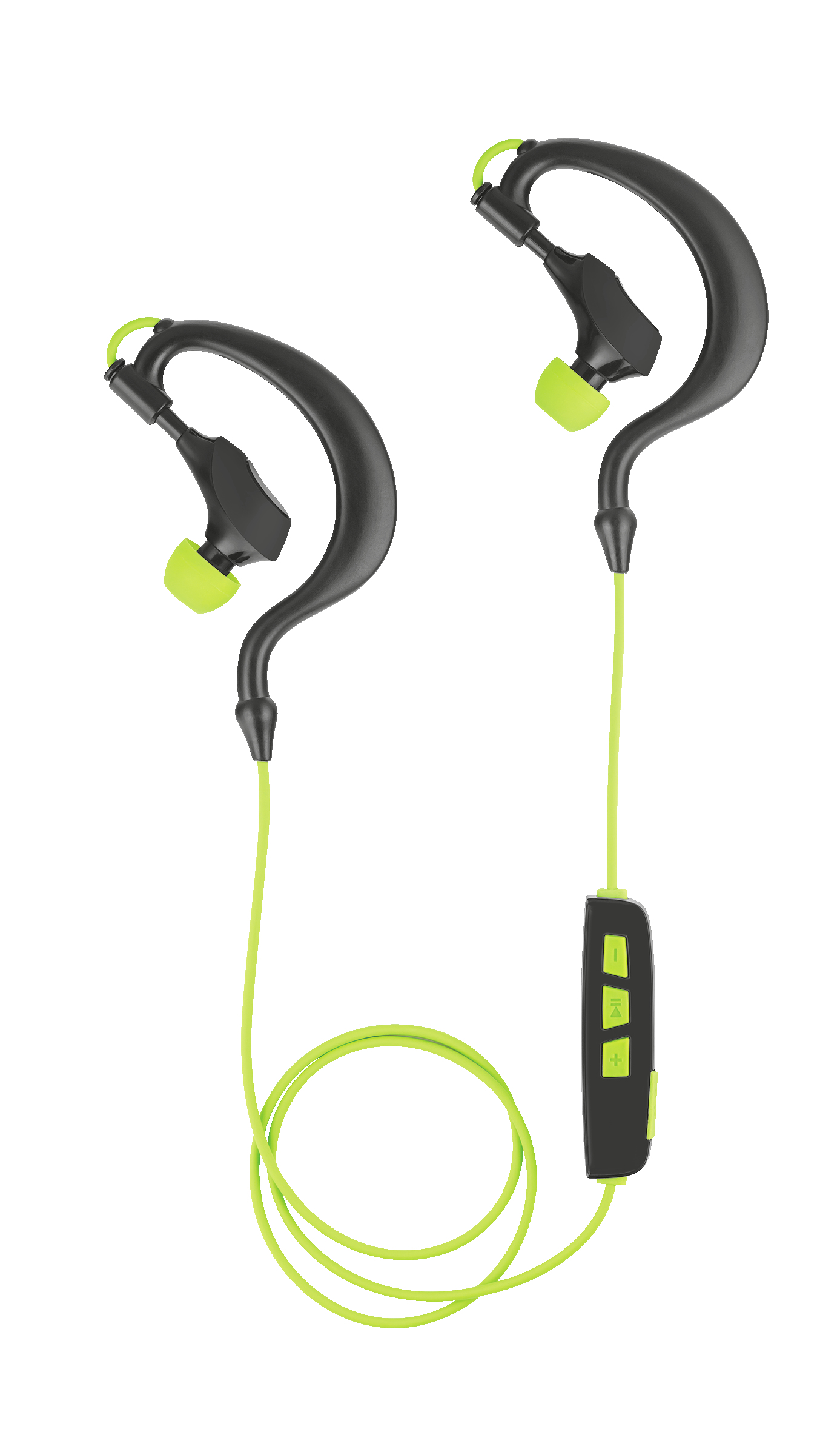 Trust 20890 headphones/headset Wireless Ear-hook Sports Bluetooth Black, Green – image 2