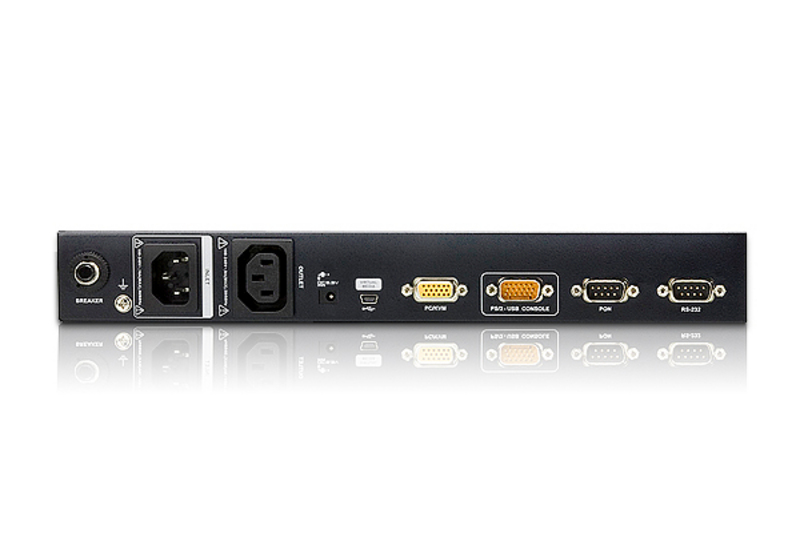 ATEN 1-Local/Remote Share Access Single Port VGA KVM over IP Switch with Single Outlet Switched PDU (1600 x 1200) – image 2