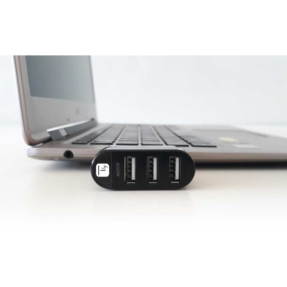 Techly IUSB2-HUB3-ROTB interface hub USB 2.0 480 Mbit/s Black – image 8
