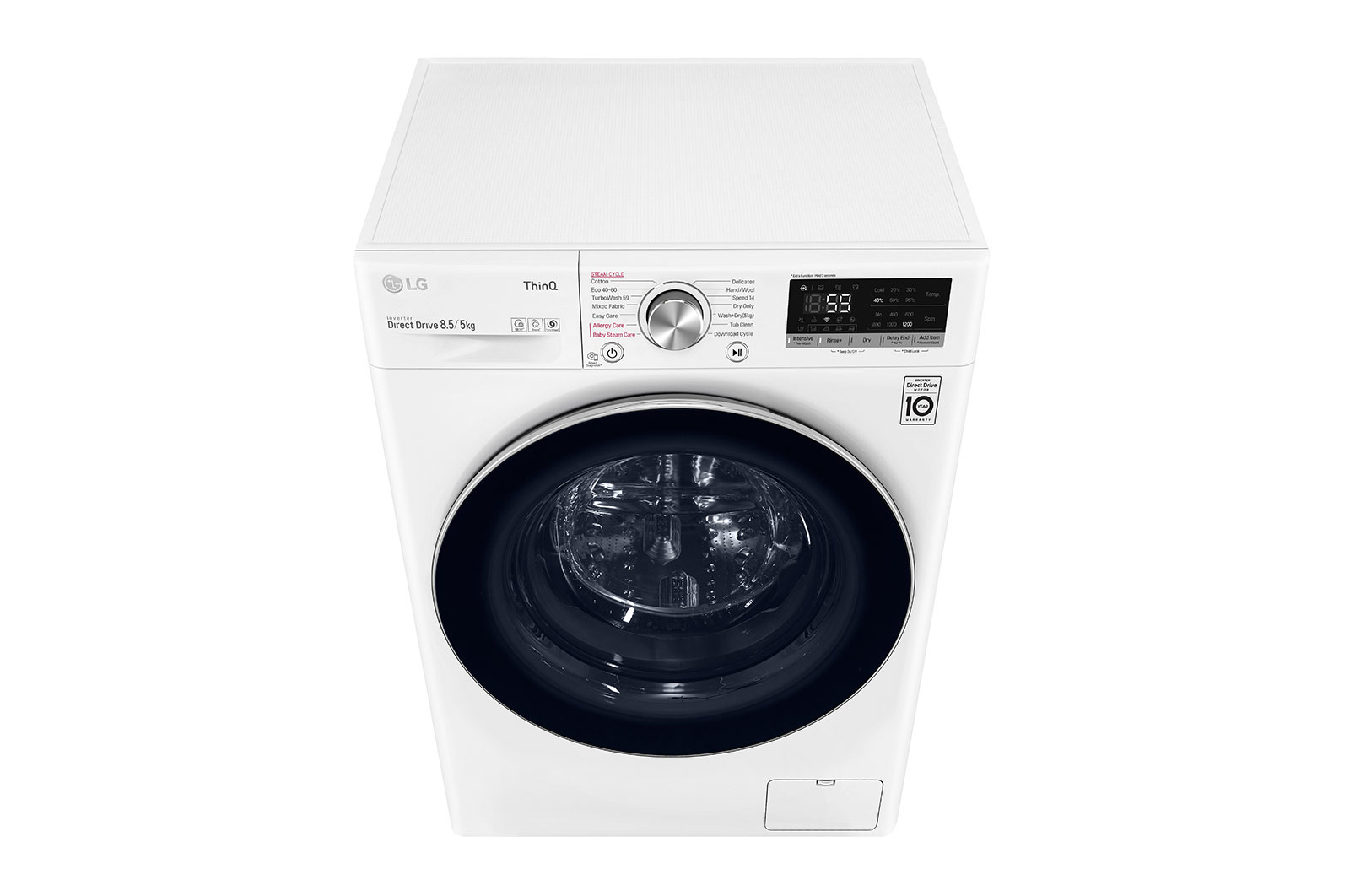 LG F2DV5S8S2E washer dryer Freestanding Front-load White – image 9