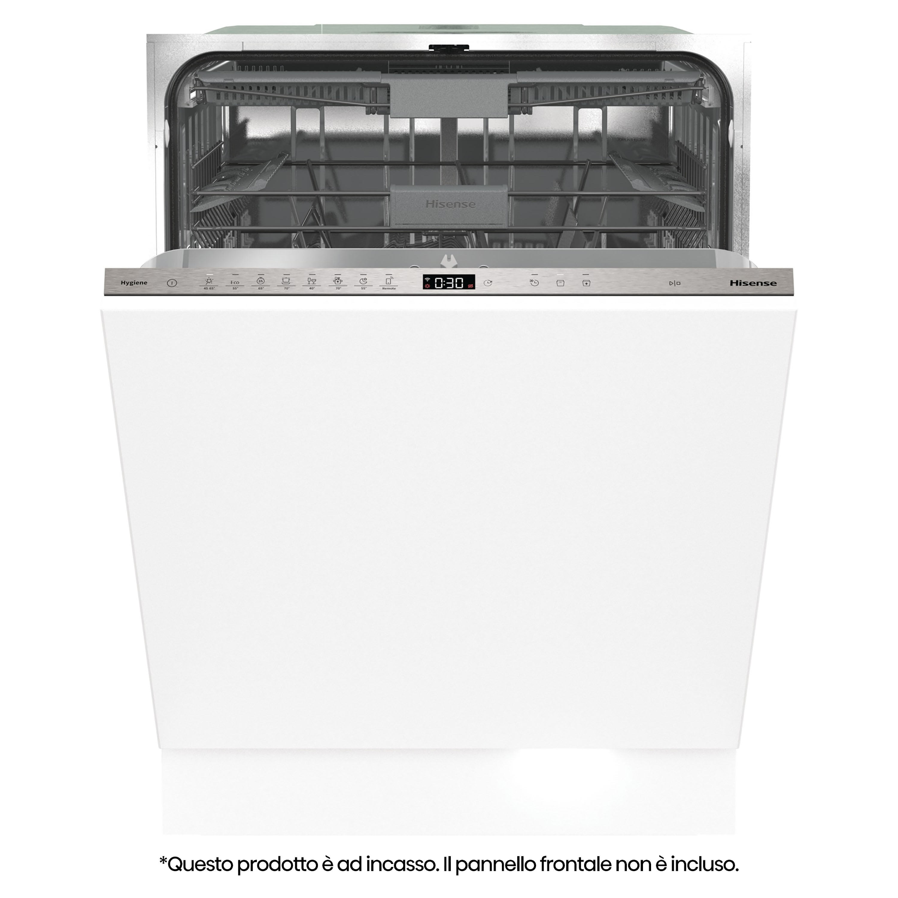 Hisense lavastoviglie, a incasso, B, 16 coperti, bianco.