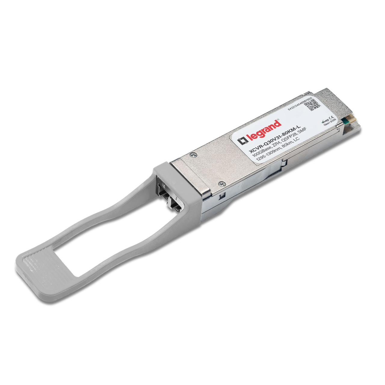 Legrand XCVR-Q30V31-80KM-L network transceiver module Fiber optic 10000 Mbit/s QSFP28 1309 nm