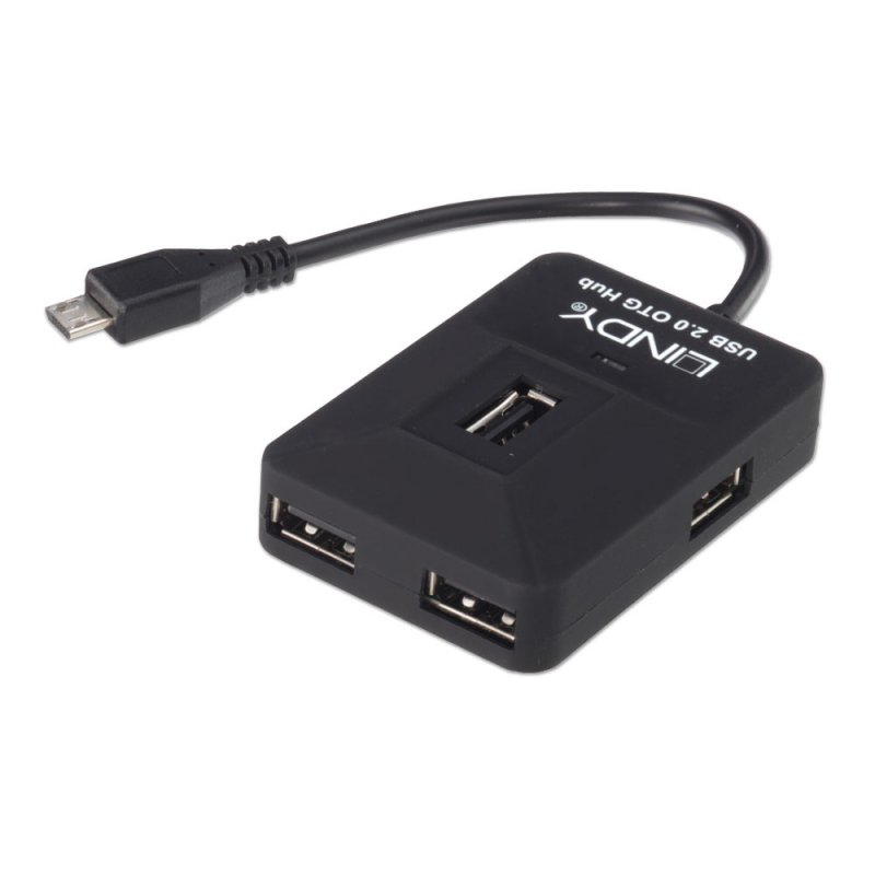 Lindy 42627 interface hub 480 Mbit/s Black – image 1