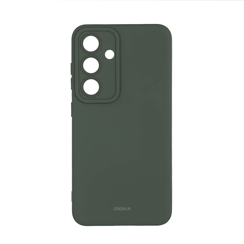 Onsala Phone Case Silicone Olive Green - Samsung S24