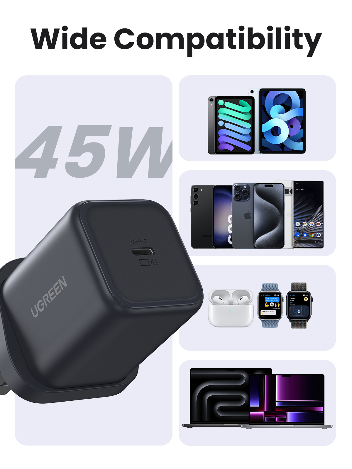 Ugreen Zapix 45W USB-C GaN Fast Charger – image 8