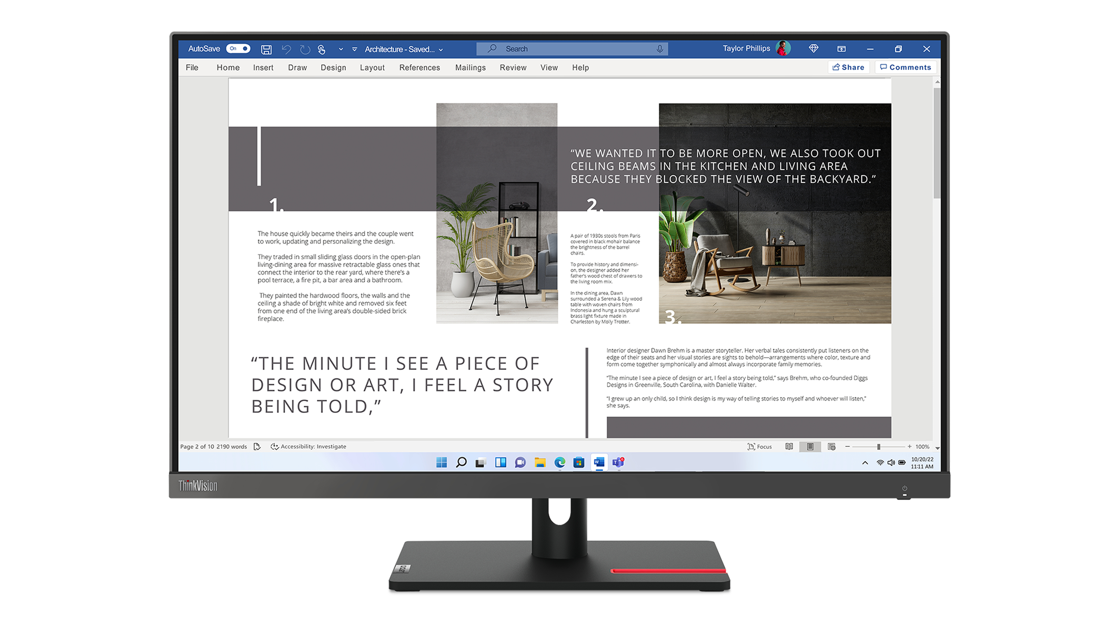 Monitor Lenovo ThinkVision S27i-30 - 27" - Full HD - HDMI - VGA - 63DFKAR4LA