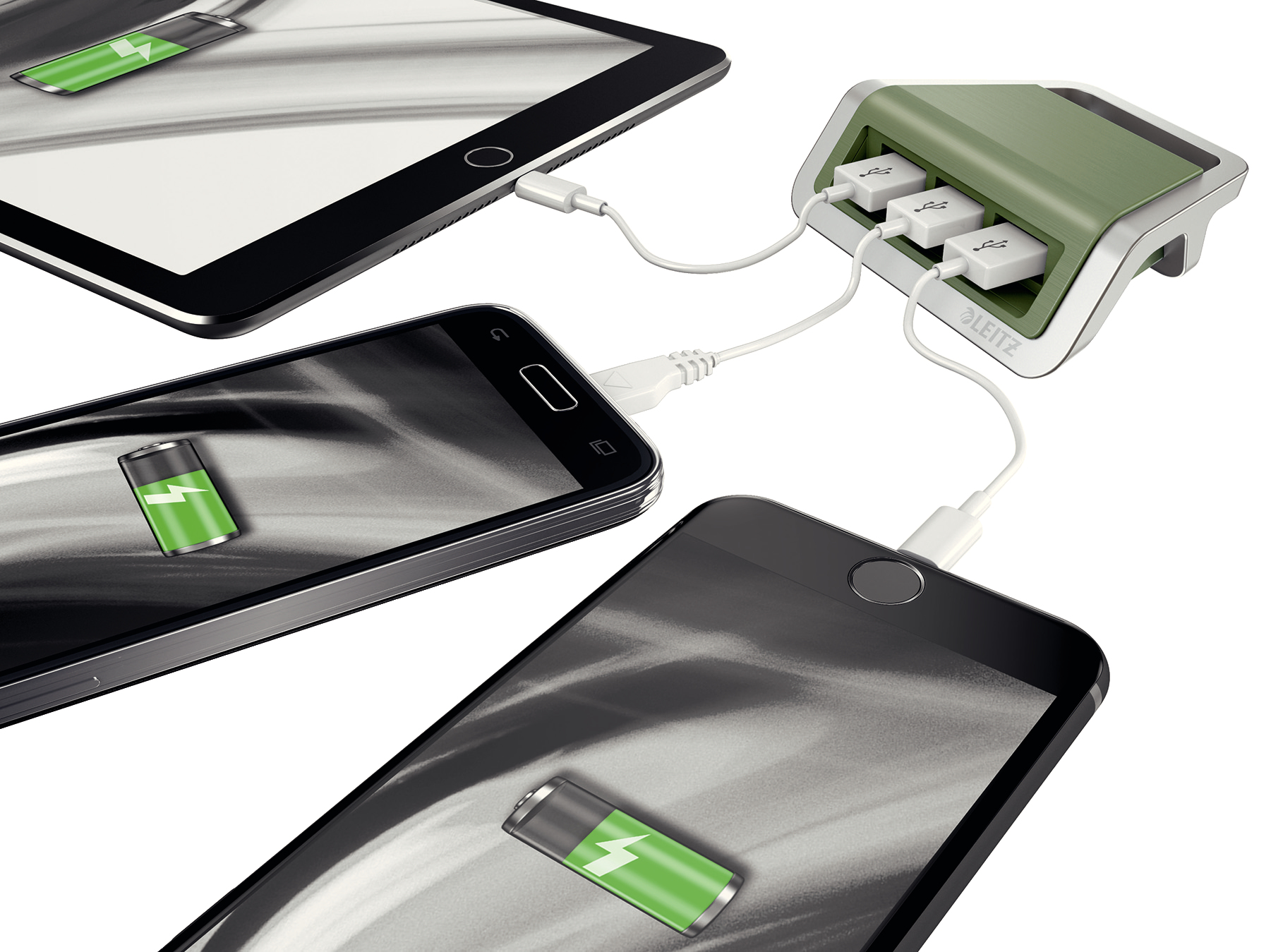 Leitz 62070053 mobile device charger Smartphone, Tablet Green, Silver AC Indoor – image 2