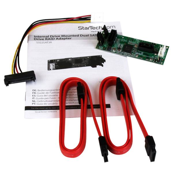StarTech.com SATA Dual Hard Drive RAID Adapter - Internal SATA Connector to Dual SATA HDD RAID Controller Card – image 4