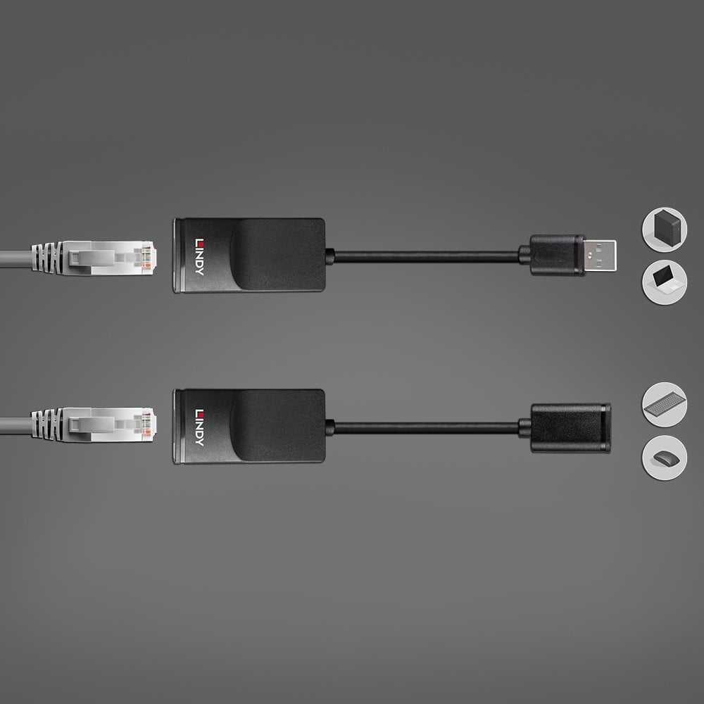 Lindy 60m USB 1.1 Cat.6 Extender Basic – image 5