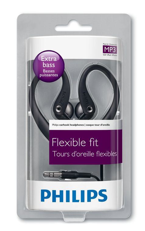 Philips SHS3200/28 headphones/headset Wired Ear-hook, In-ear Black – image 2