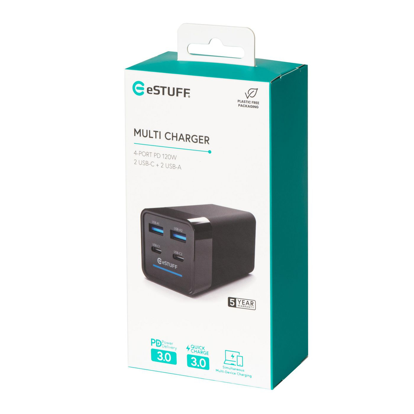 eSTUFF ES635201 mobile device charger Laptop Black AC Fast charging Indoor – image 9