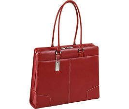 Targus 15" Elegant Leather Tote - Red – image 1