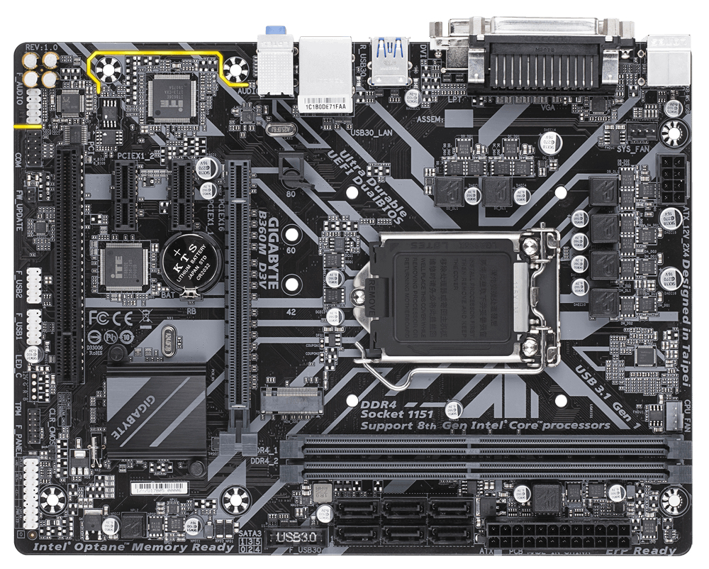 GIGABYTE B360M D3V – image 4