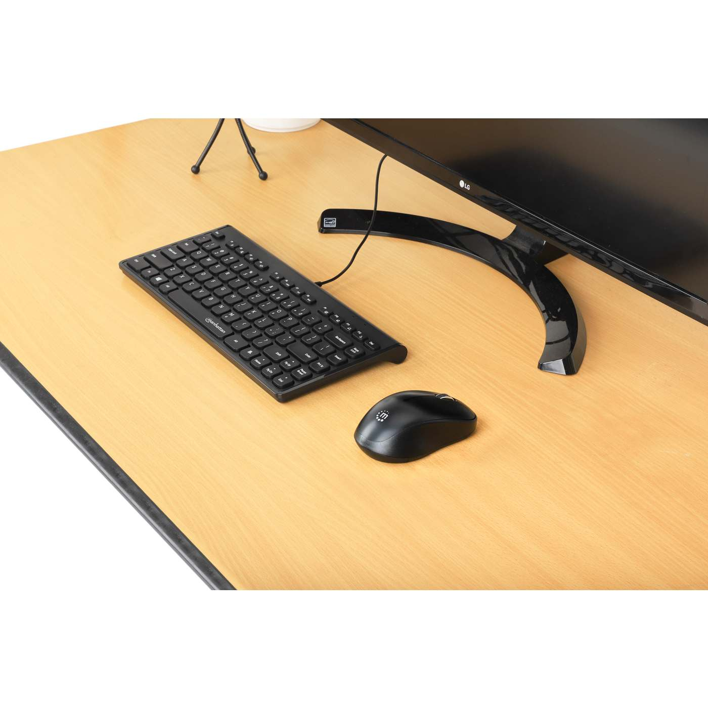 Manhattan Slim Wired USB Mini Keyboard, 12 Multimedia/Function Keys, Built-in 1.5 m (5 ft.) USB-A Cable, Compact, Low-Profile Format, for PC and Laptop, Black – image 6