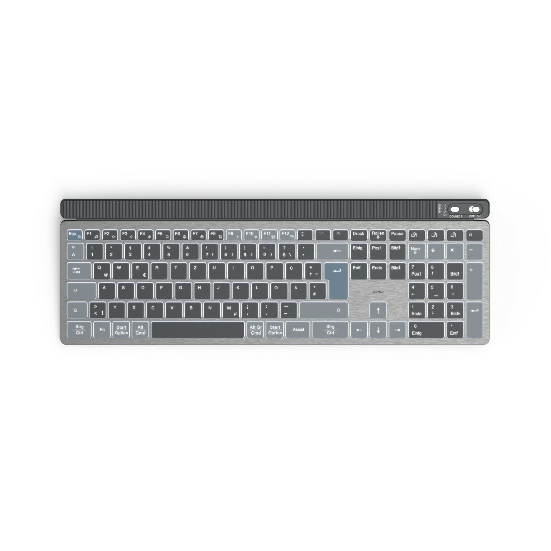 Hama WK-750 keyboard Home/Office Bluetooth QWERTZ German Anthracite, Black, Blue – image 4