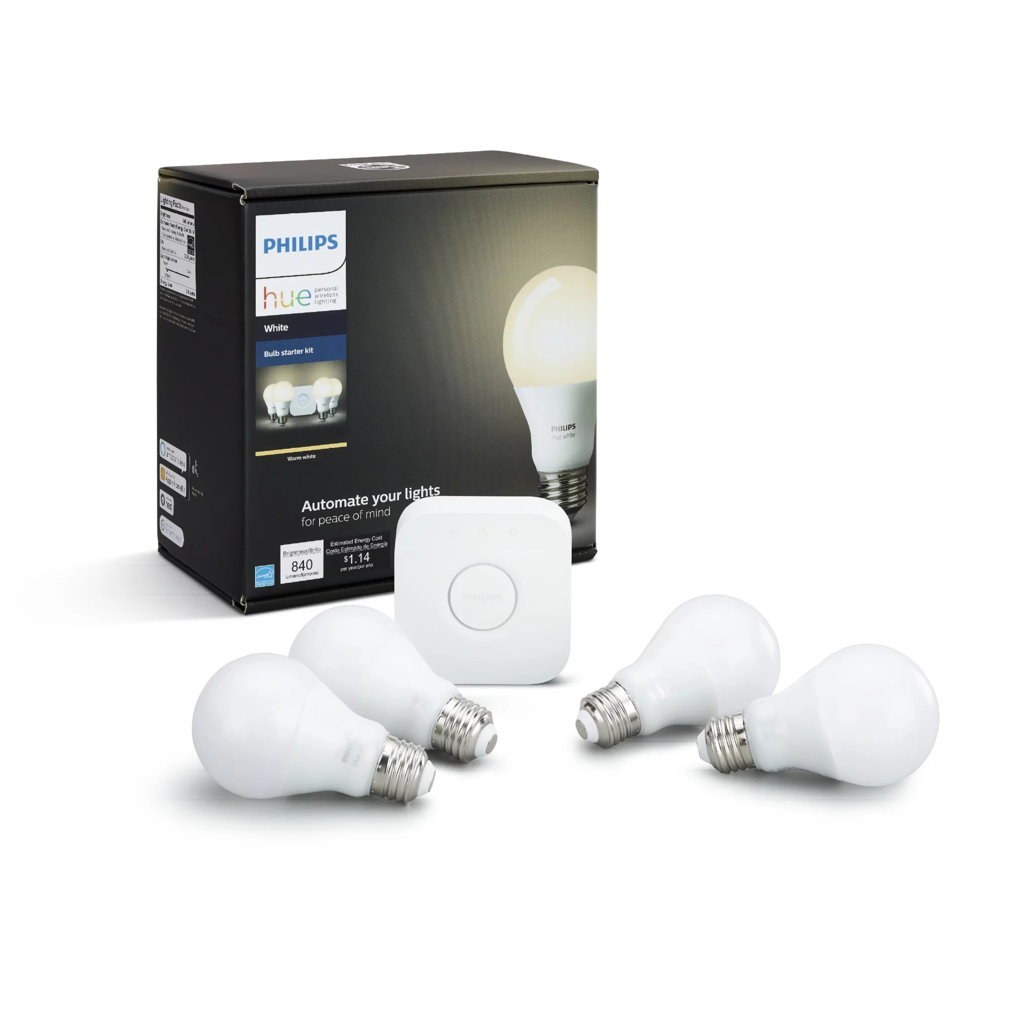 Philips by Signify Philips Hue White 046677530365 smart lighting Smart lighting kit Bluetooth/Zigbee – image 1