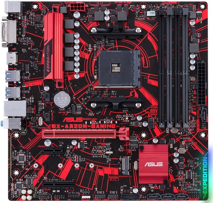 ASUS EX-A320M-GAMING AMD A320 Socket AM4 micro ATX – image 1
