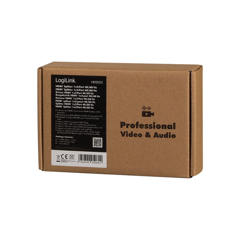 LogiLink HD0032 video splitter HDMI 2x HDMI – image 8