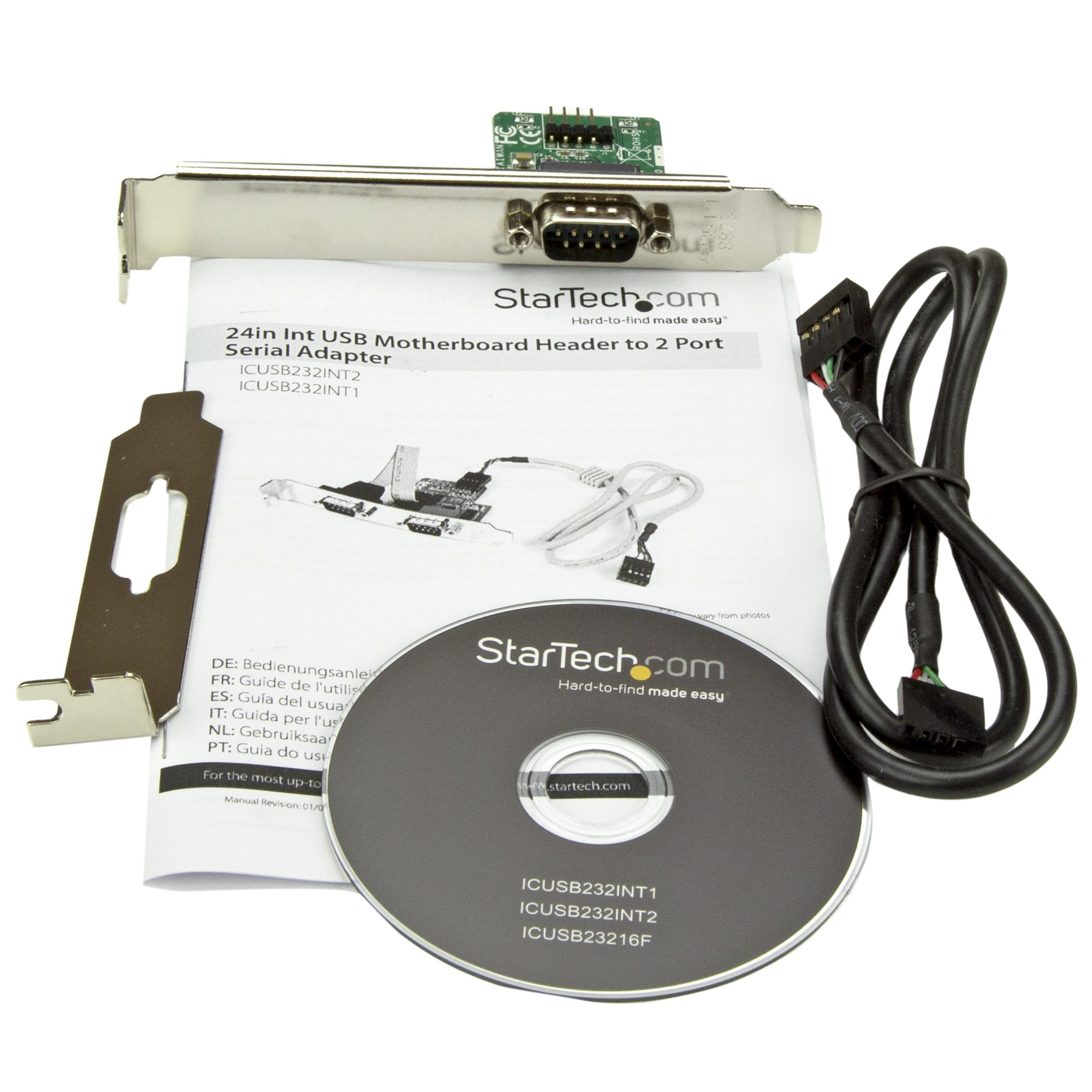 StarTech.com 24in Internal USB Motherboard Header to Serial RS232 Adapter - TAA – image 5