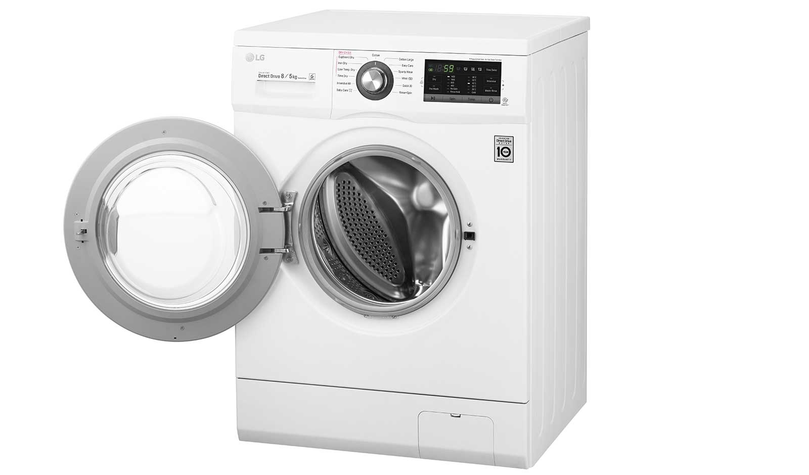 LG FH4G6TDM2N washer dryer Freestanding Front-load Chrome, White – image 7