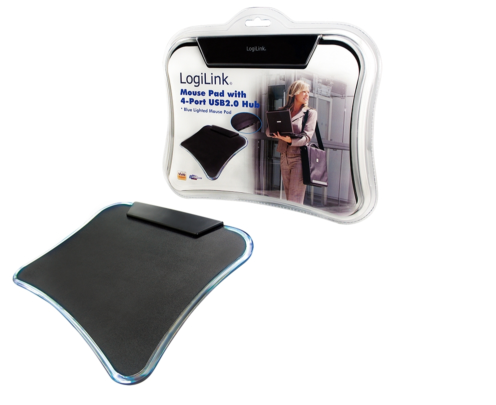 LogiLink Mousepad + 4-Port USB HUB