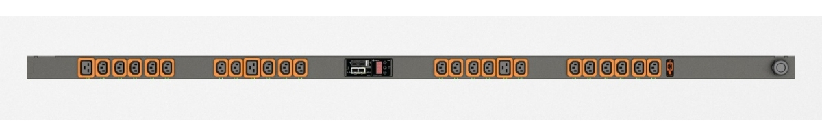 Vertiv Geist MNS3EGB0-24PK33-2TL56A0A10-S-A power distribution unit (PDU) 24 AC outlet(s) 0U Black