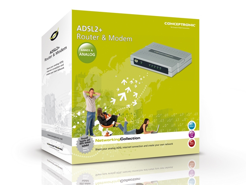 Conceptronic ADSL2+ Router – image 4