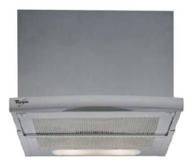 Whirlpool AKR633GY2 cooker hood Semi built-in (pull out) White 420 m³/h