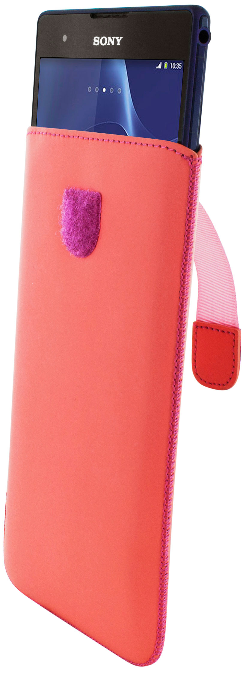 Mobiparts Premium Pouch Size 5XL Peach Pink