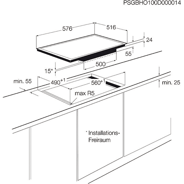 AEG HK683322XG hob Grey Built-in Zone induction hob 3 zone(s) – image 2