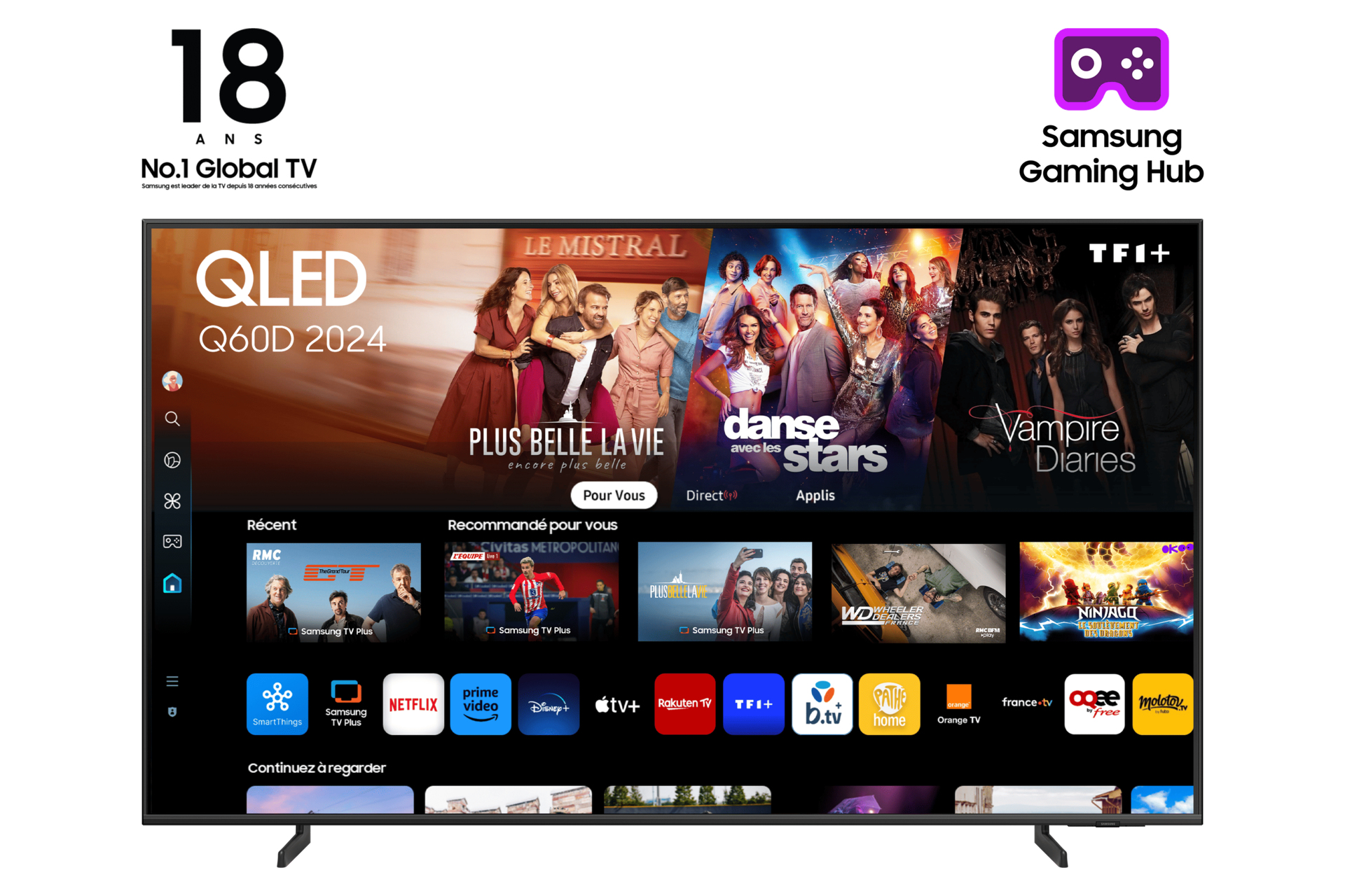 Samsung TQ85Q60DAU 216 m (85") 4K Ultra HD Smart TV Wi-Fi Titanio