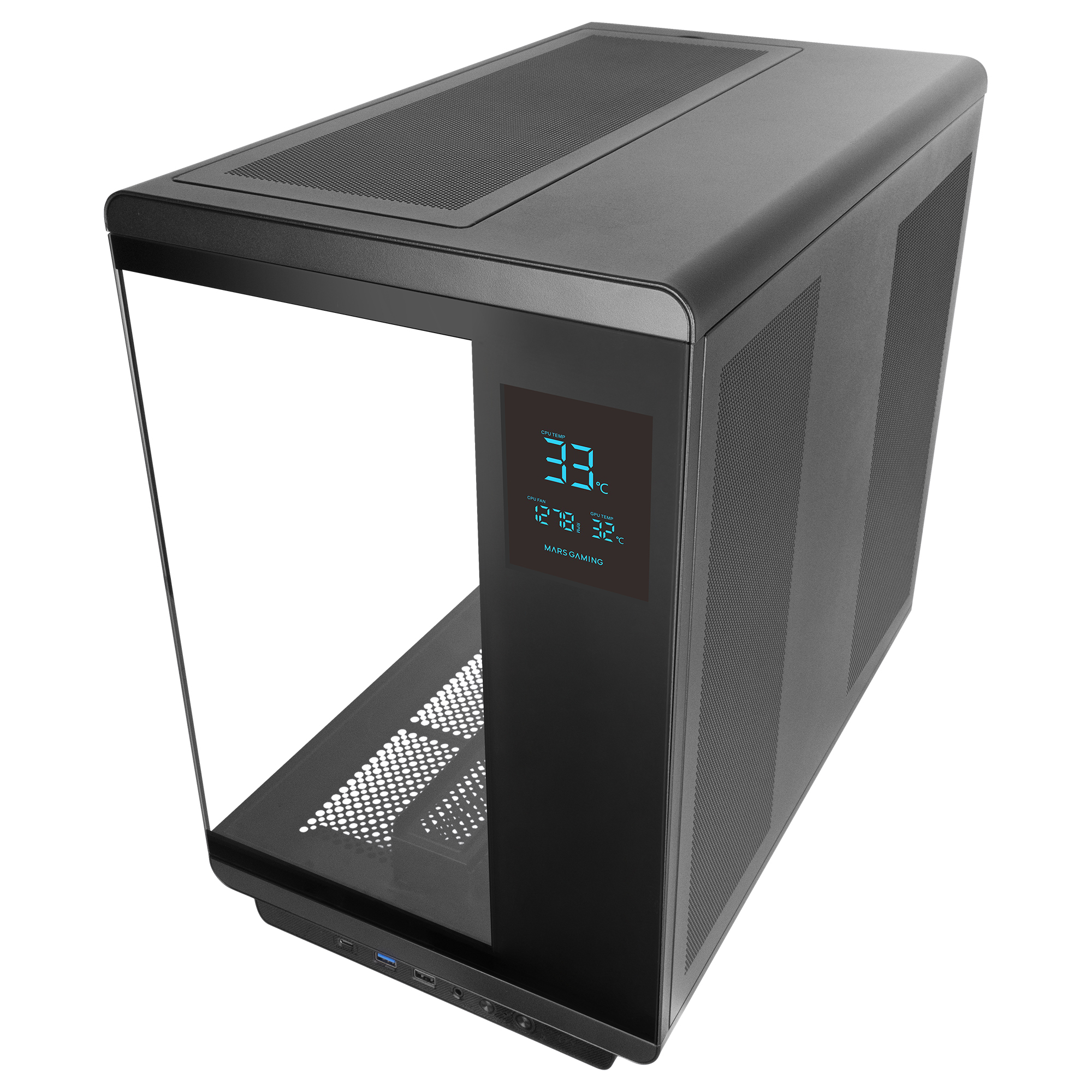 Mars Gaming MCREVMAX computer case Midi Tower Black image 9