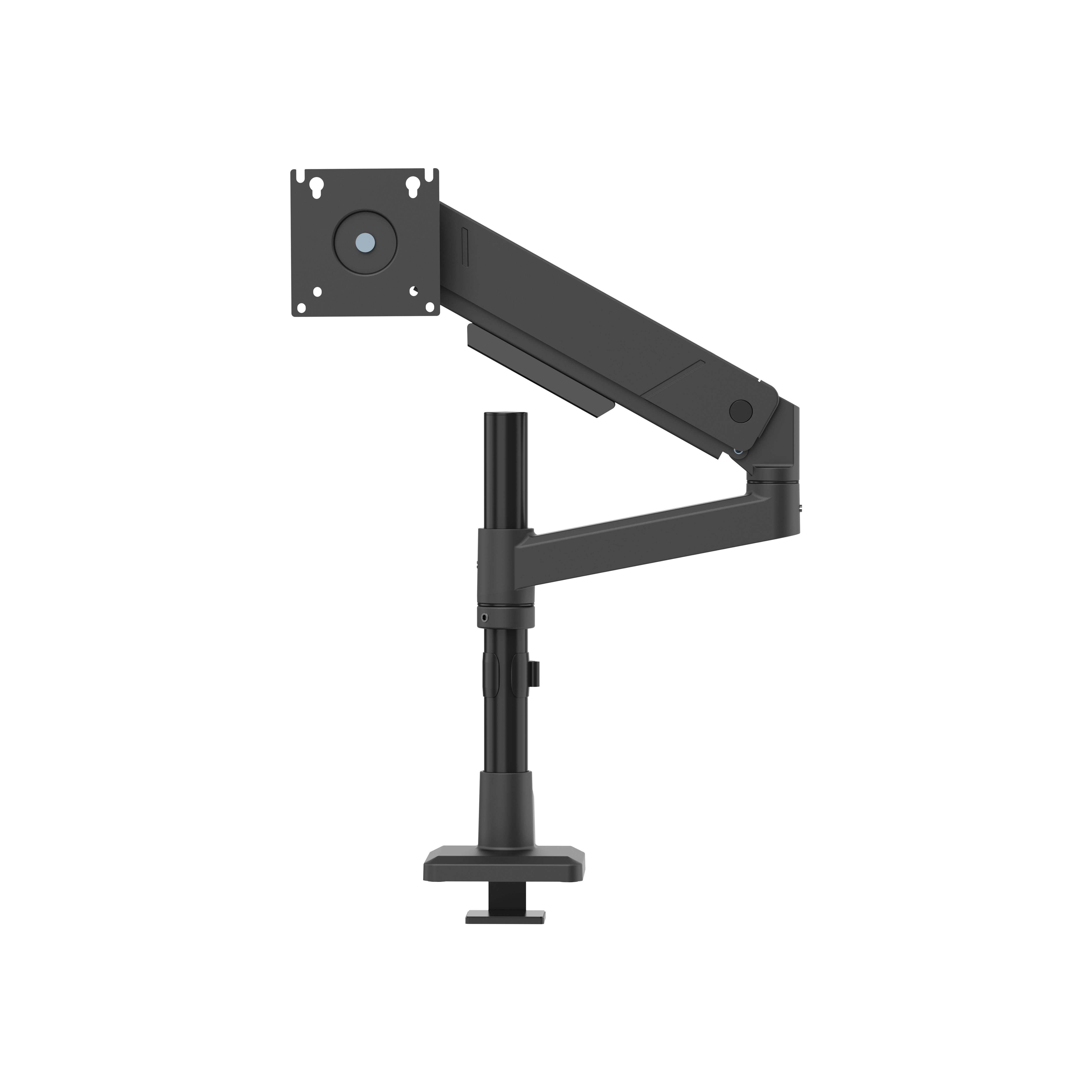 Origin Storage Gas Spring Single Monitor Arm with VESA 75x75 and 100x100 16 kg 43.2 cm (17") 114.3 cm (45") 75 x 75 mm 100 x 100 mm Black
