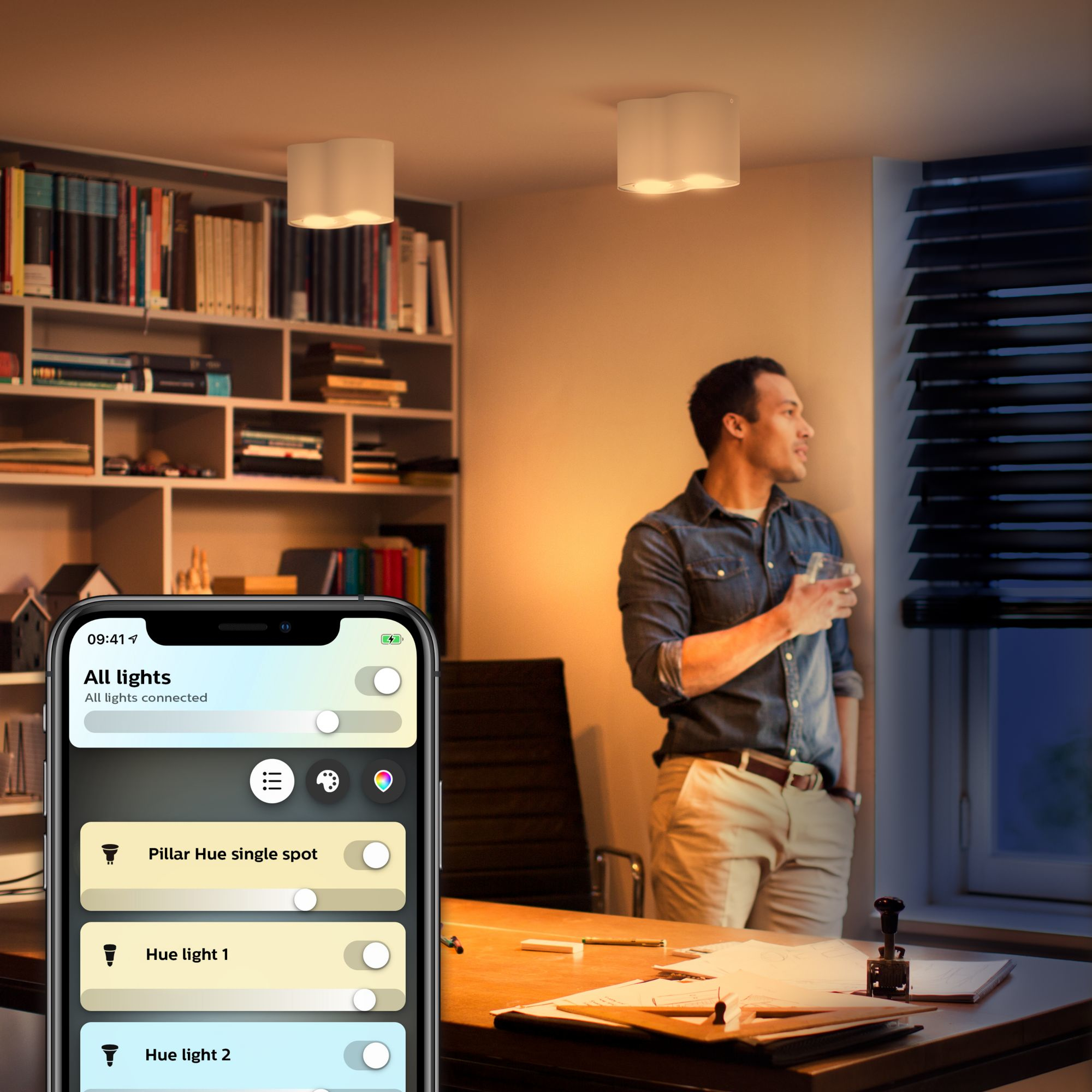 Philips by Signify Philips Hue White ambience Pillar double spotlight – image 6