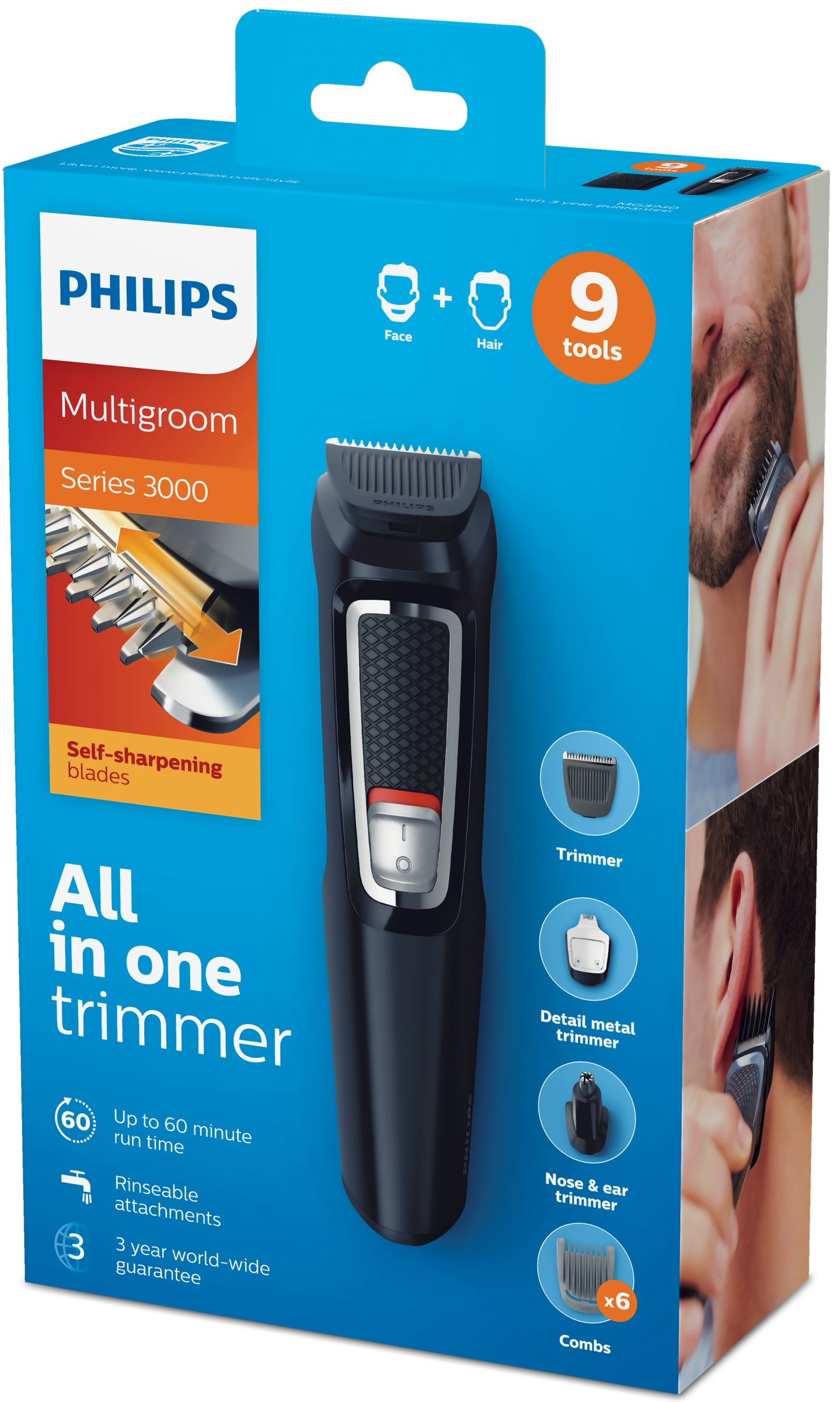 Philips MULTIGROOM Series 3000 10 tools 10-in-1, Face and Hair – image 2