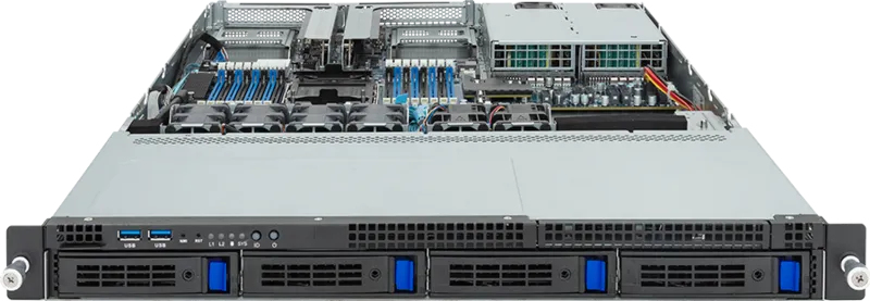 GIGABYTE R163-S30-AAG2 Intel C741 LGA 4677 (Socket E) Rack (1U) Black, Steel – image 2