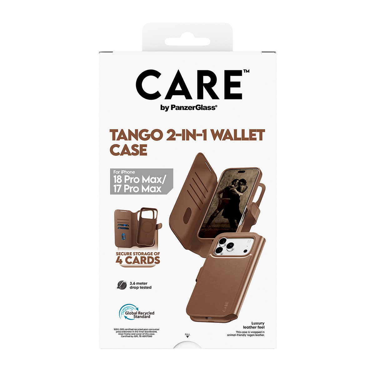 PanzerGlass CARE™ by PanzerGlass® Tango 2-in-1 Wallet Case Brown w. MagSafe iPhone 18 Pro Max | 17 Pro Max – image 3
