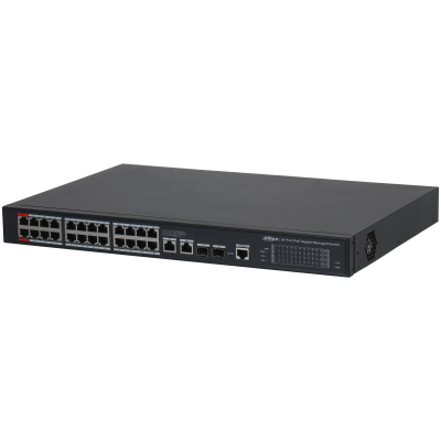 Dahua Technology S4228-24GT-360 Managed L2 Gigabit Ethernet (10/100/1000) Power over Ethernet (PoE) Black, Silver