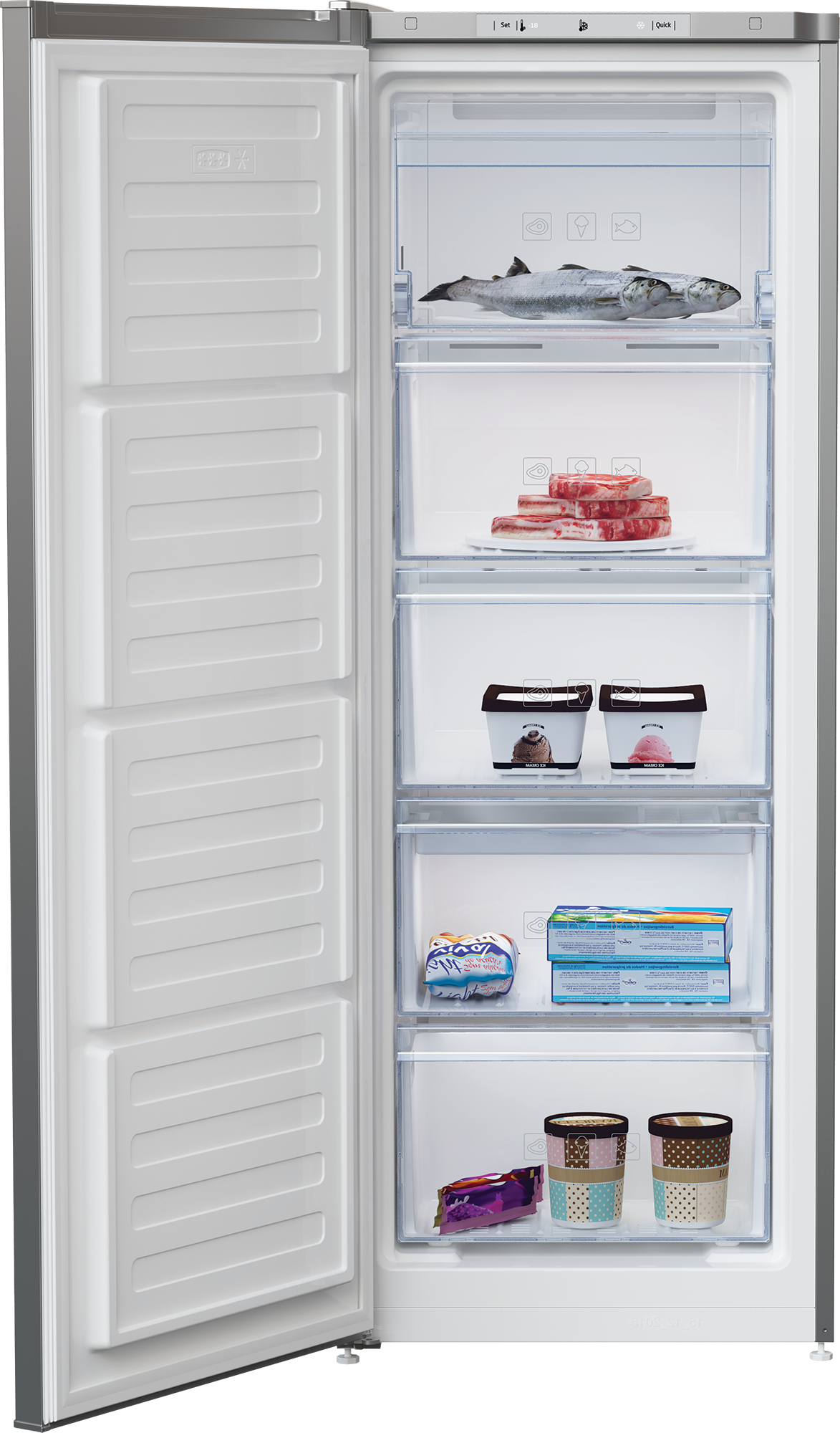 Beko FFG3545S Freestanding Tall Frost Free Freezer with Freezer Guard – image 2