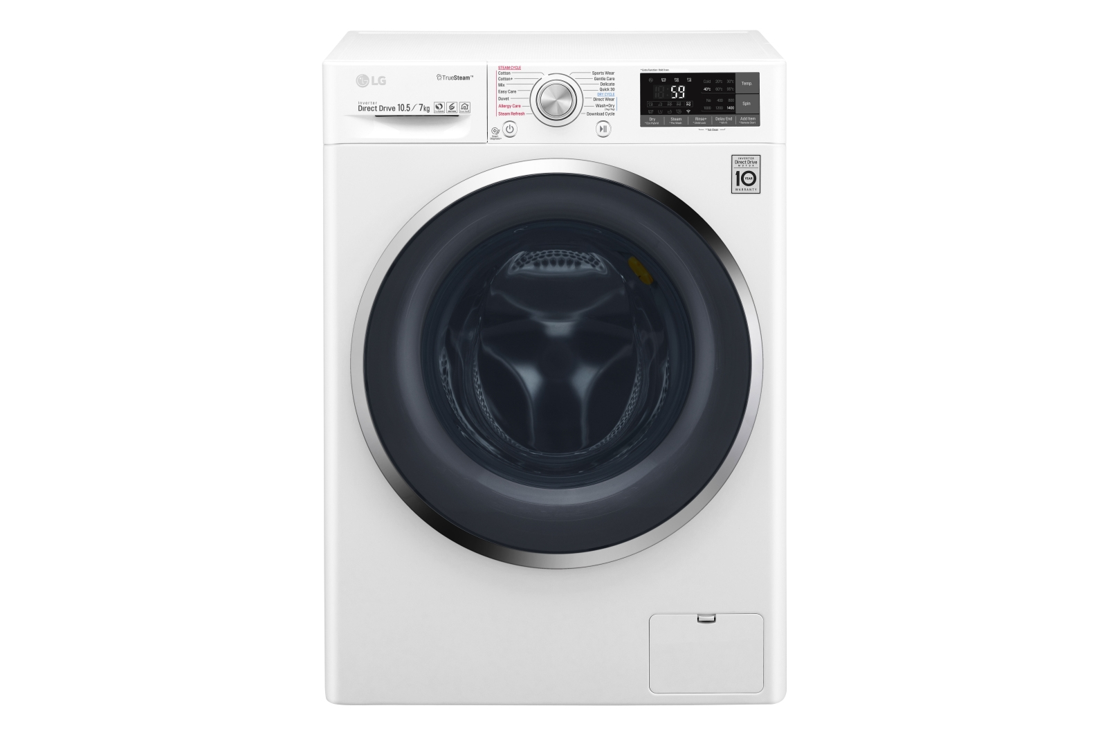 LG F4J8JH2WD washer dryer Freestanding Front-load Blue, White