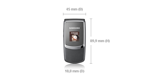 Samsung B320 4.5 cm (1.77") Grey – image 4