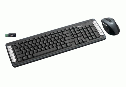 Trust DS-4400D keyboard Mouse included Home RF Wireless UK International Black, Silver – image 4